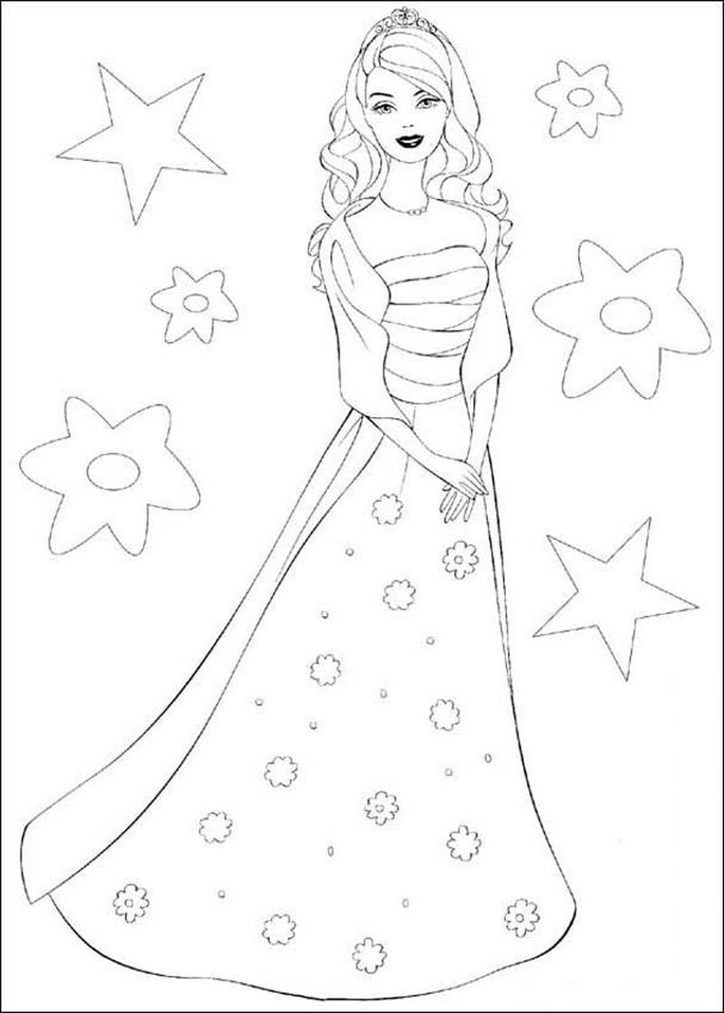 Barbie Coloring Pages For Kids