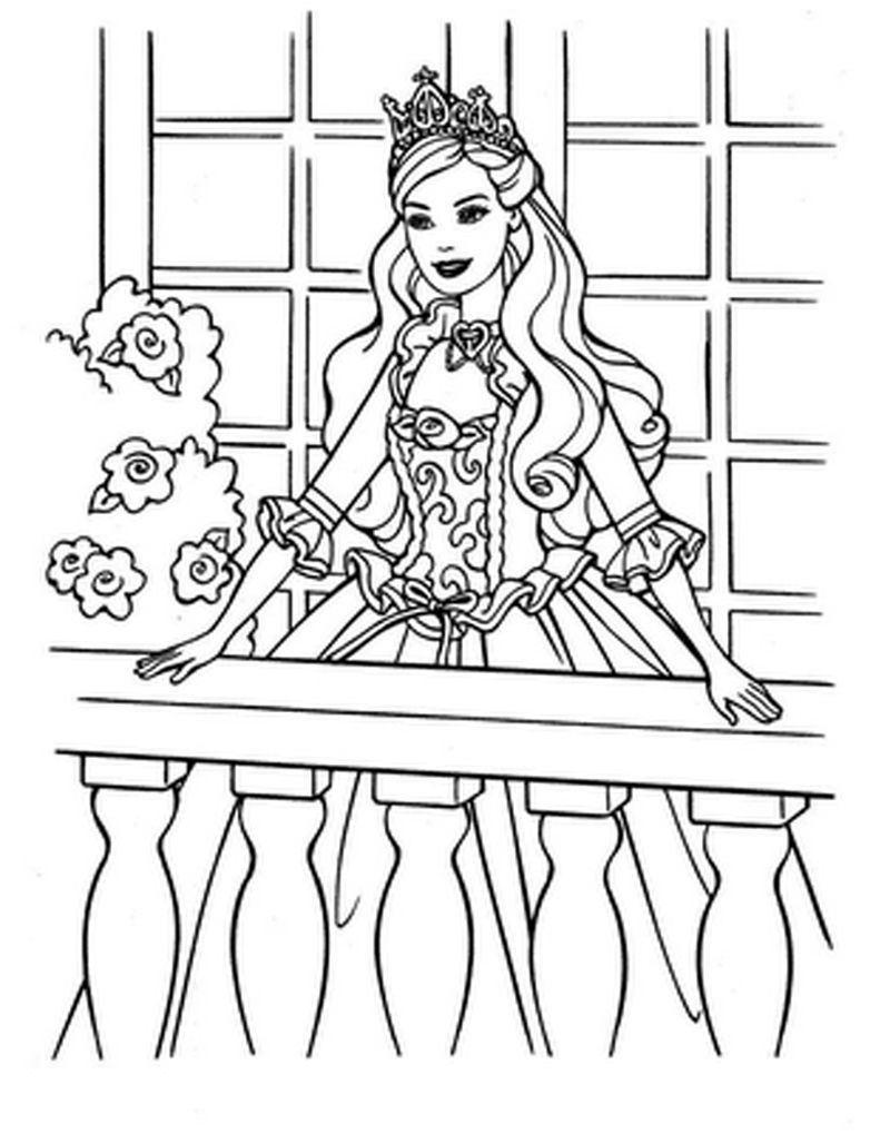 barbie princess coloring pages games