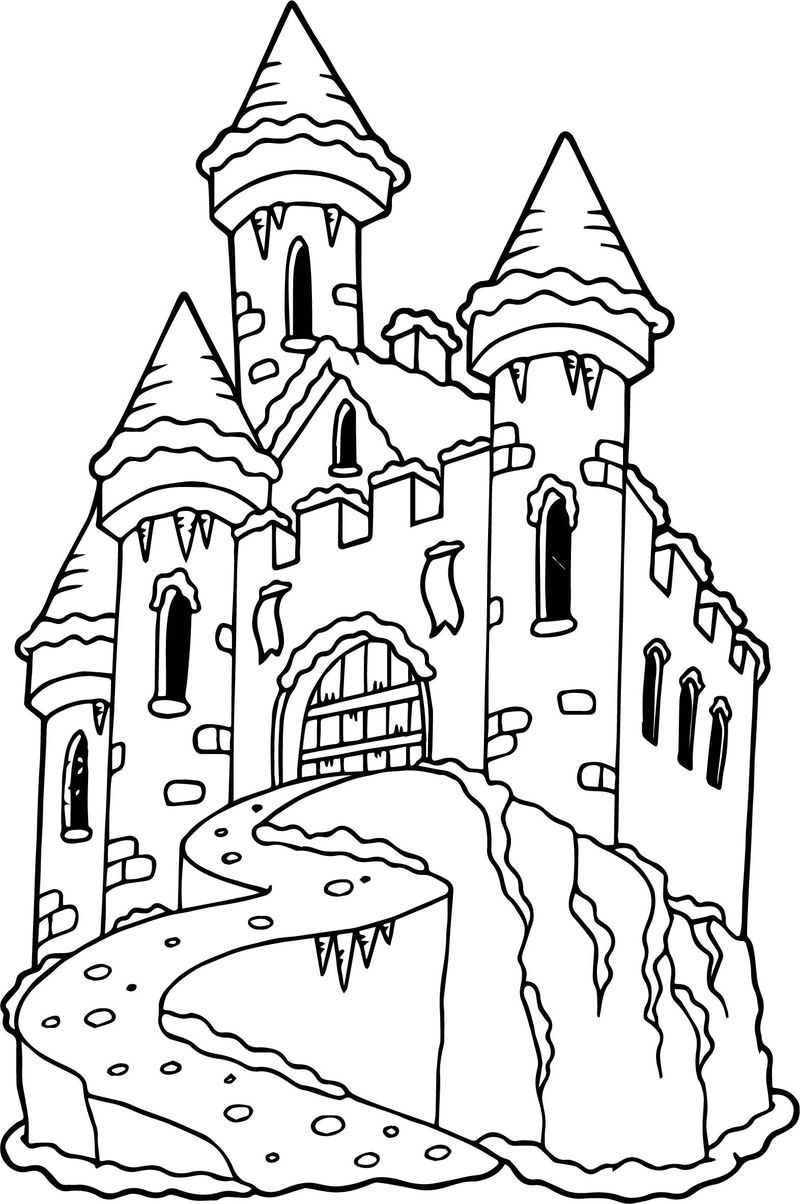 Barbie Diamond Castle Coloring Pages Print