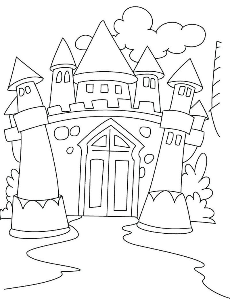 Barbie Diamond Castle Coloring Pages