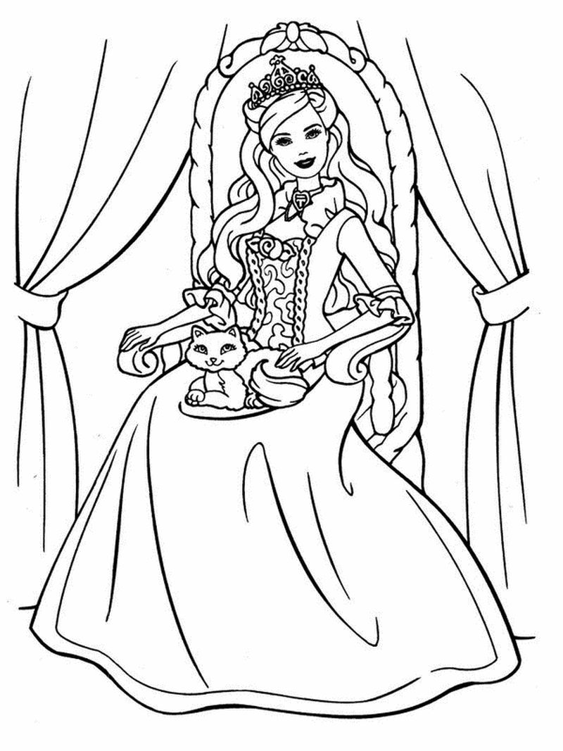 barbie island princes coloring pages