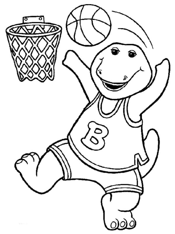 Barney Coloring Book Pages