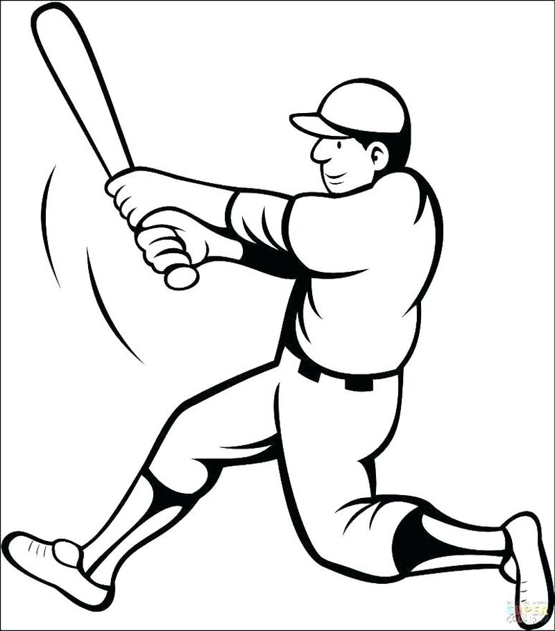 Baseball Bat Coloring Pages