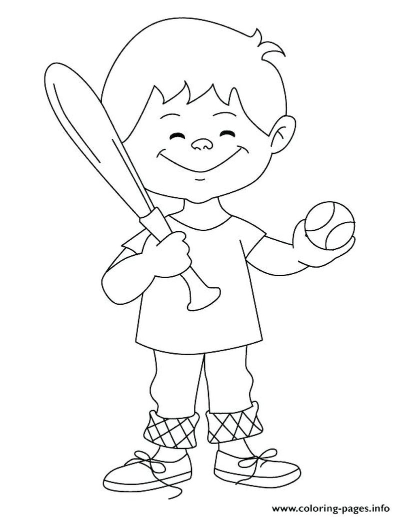 Baseball Coloring Pages For Kids