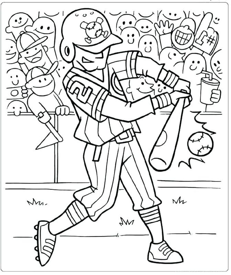 Baseball Coloring Pages Free