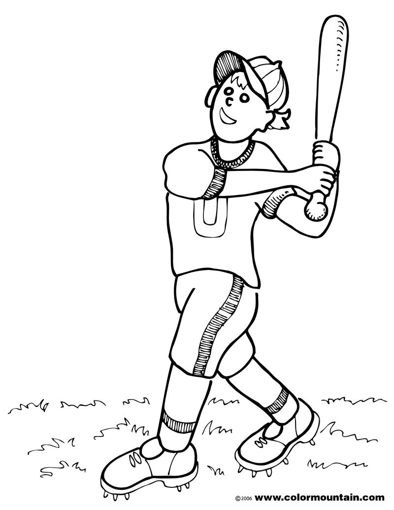 Make Your Kids Creative With Baseball Coloring Pages PDF ...