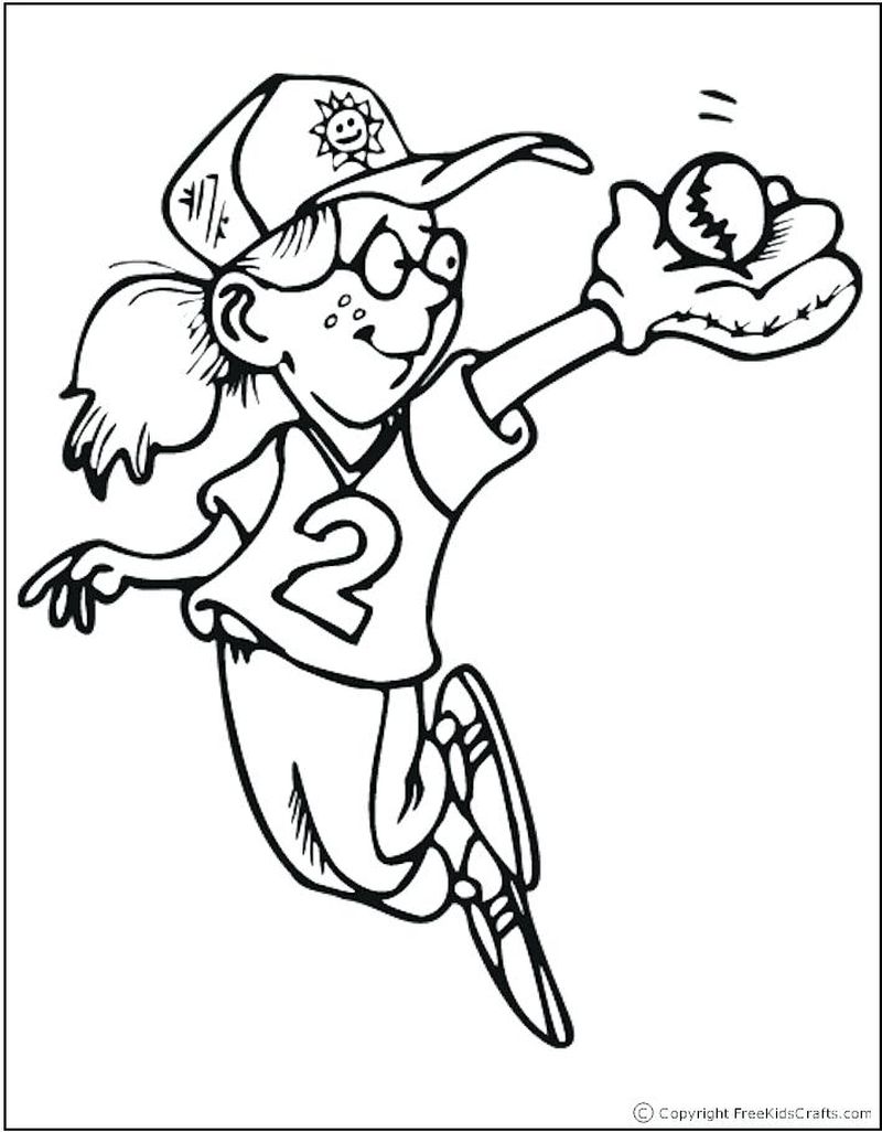 Baseball Player Coloring Pages