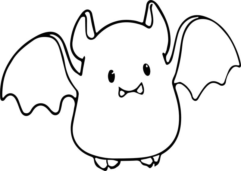Bat Coloring Pages For Kids Printable