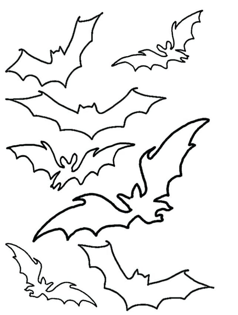Bat Coloring Pages For Preschool