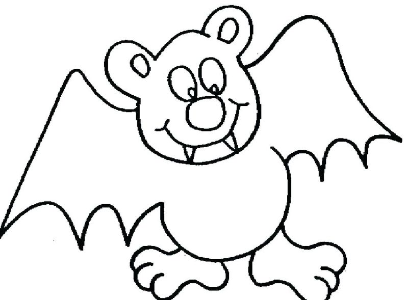 Bat Coloring Pages Halloween