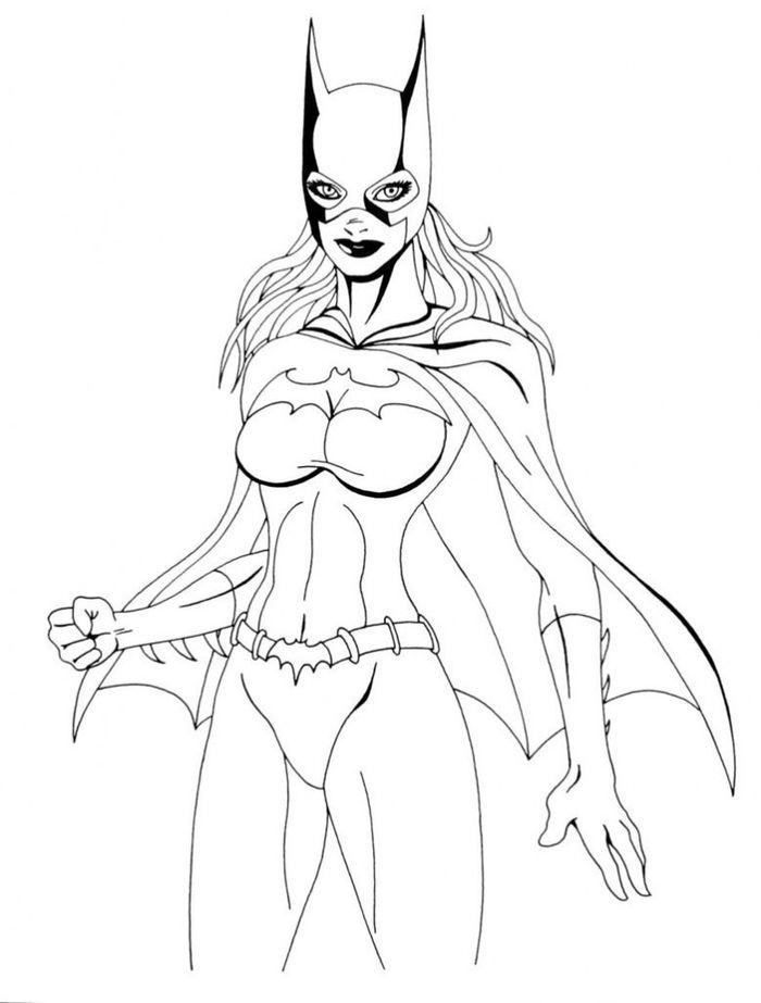 Batgirl Coloring Pages