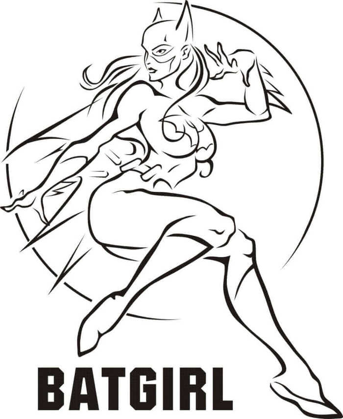 Batgirl Coloring Pages