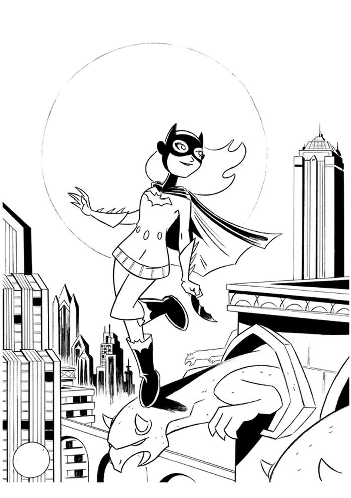 Batgirl Super Hero Girls Coloring Pages