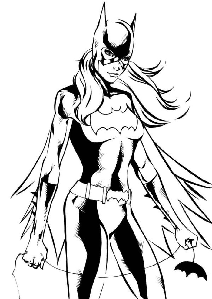Batgirl Super High Coloring Pages