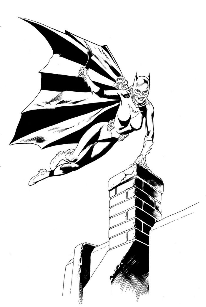 Batgirl Superhero High Coloring Pages