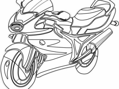 Batman Motorcycle Coloring Pages
