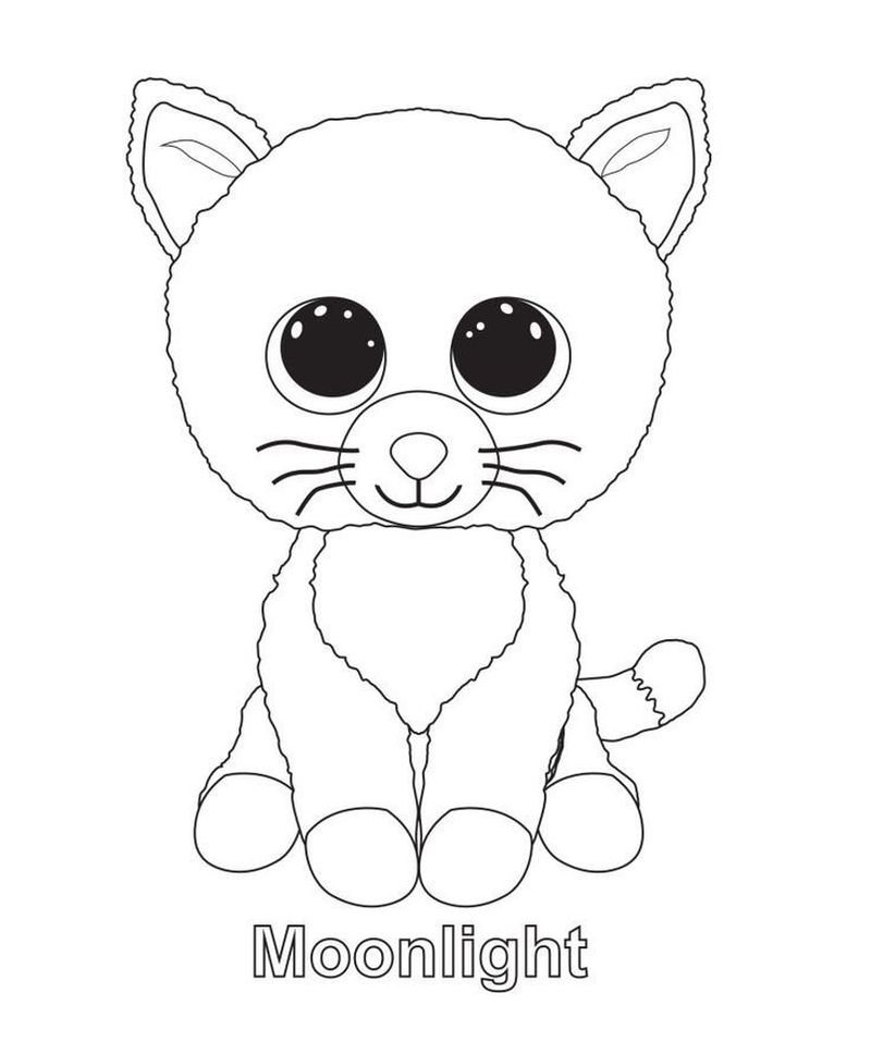 beanie boo magic coloring pages