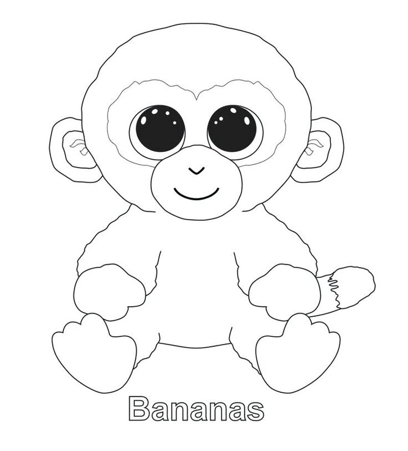 Beanie Boo Coloring Pages For Your Kids PDF