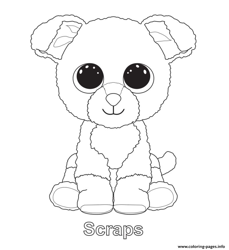 bunny beanie boo coloring pages