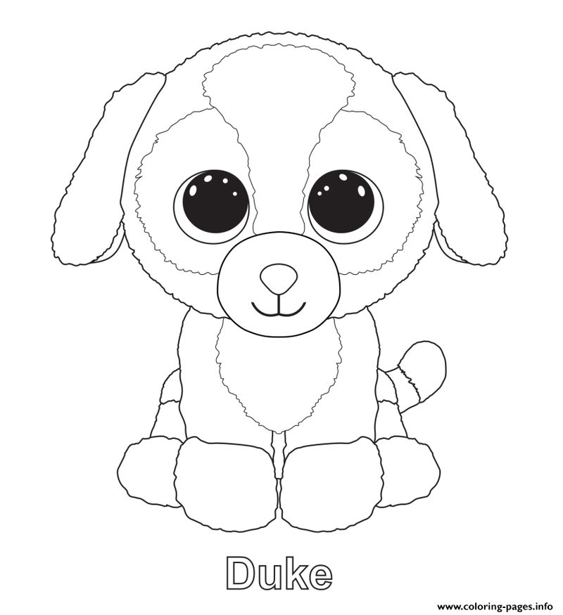 ty beanie boo coloring pages to print