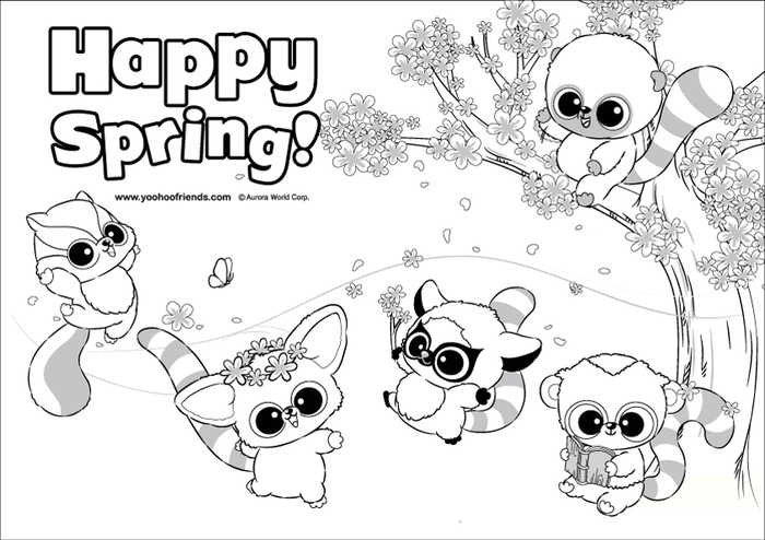 Beanie Boo Spring Coloring Pages
