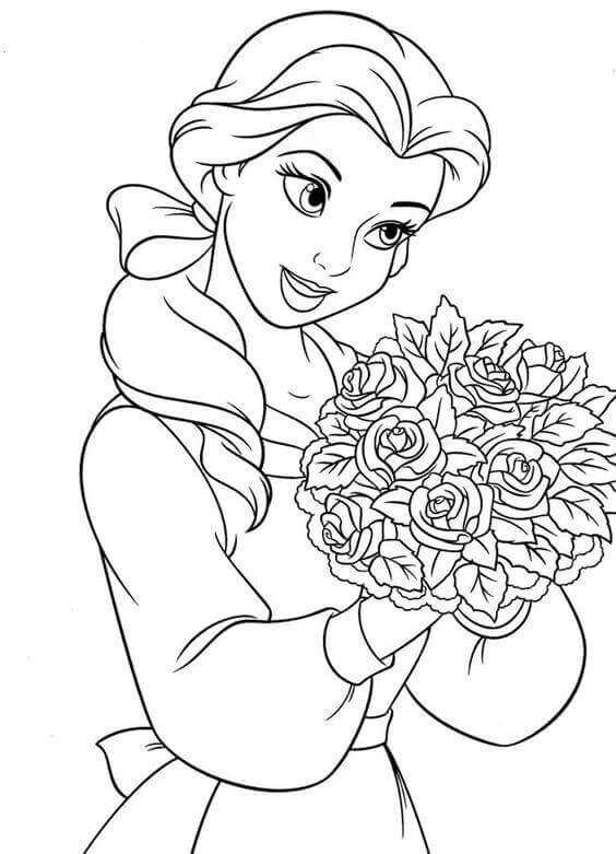 Belle Coloring Page