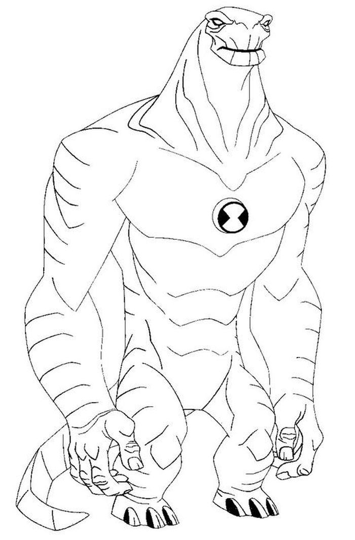 Ben 10 coloring pages printable games #7