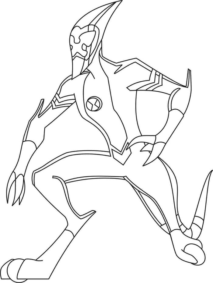 gwen 10 cannon bolt coloring pages