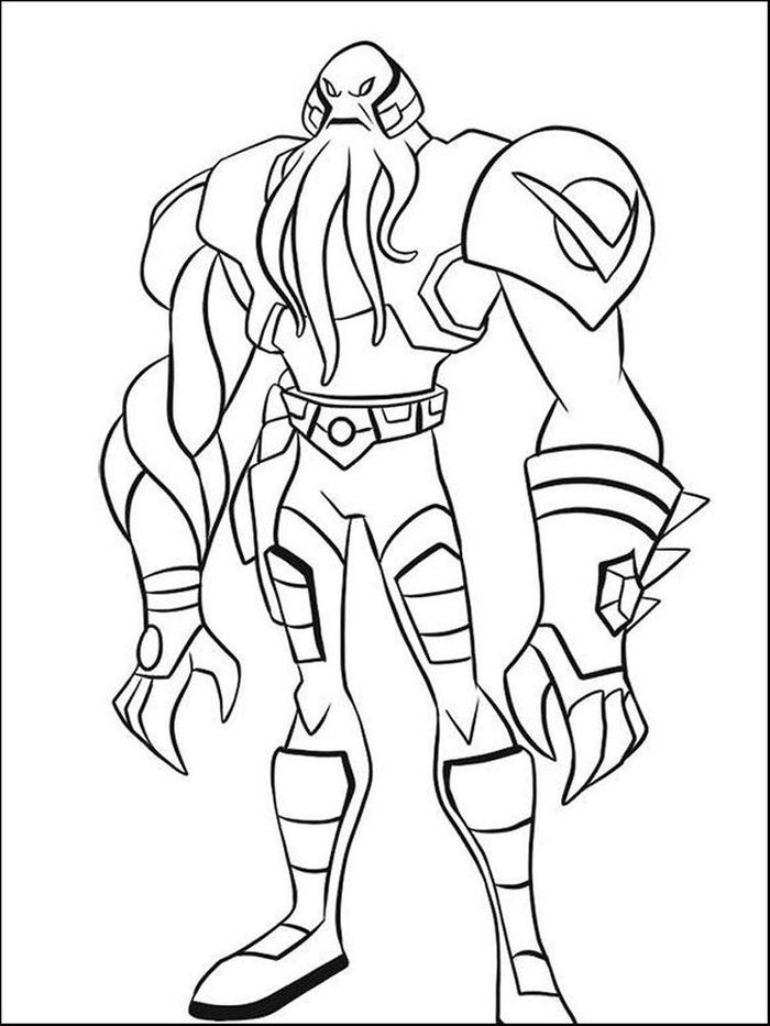 Printable Ben 10 Coloring Pages PDF For Kids