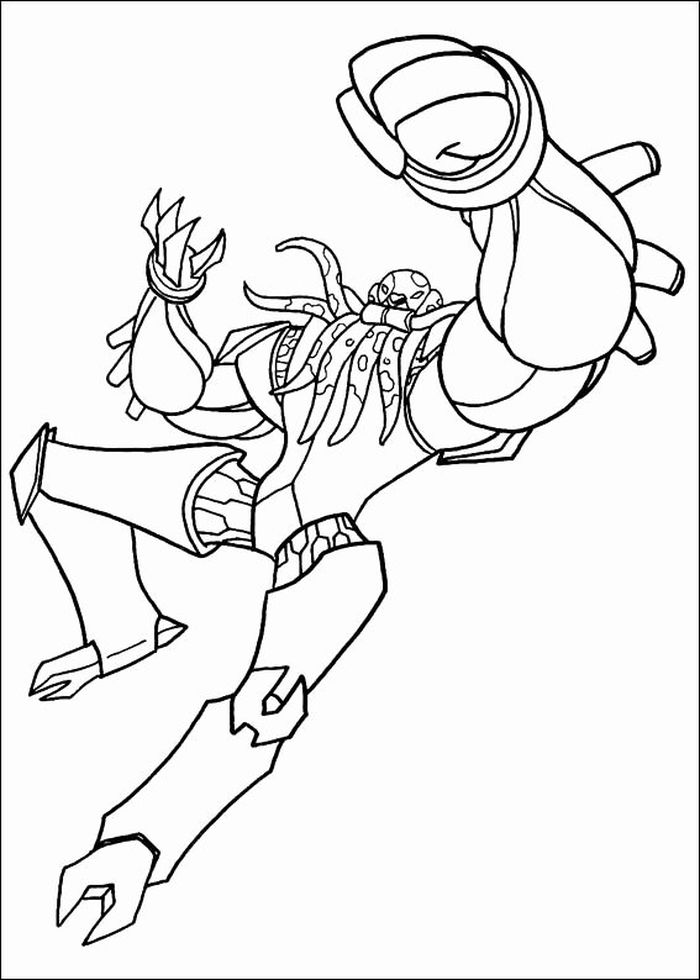 Ben Coloring Pages Underwater Alien