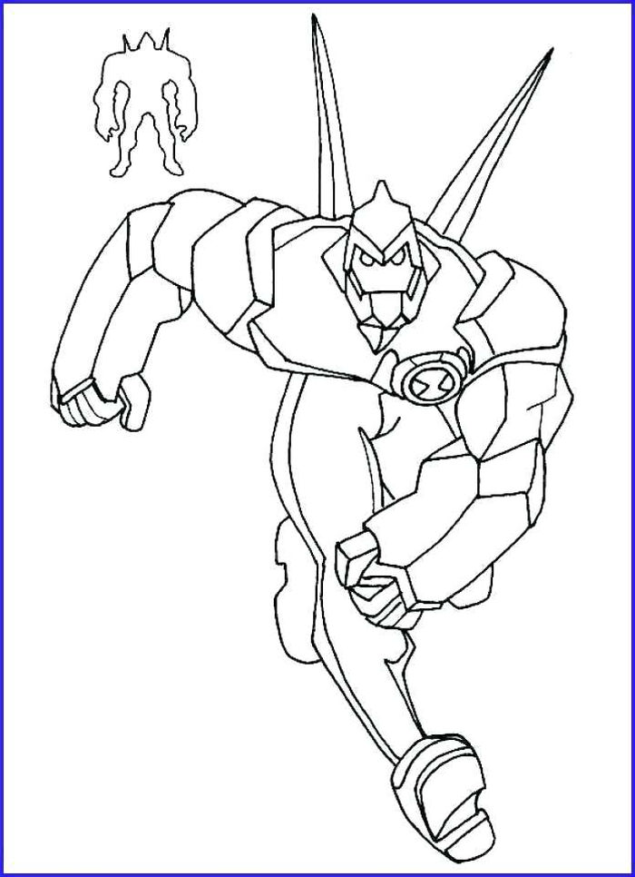 Ben Diamondhead Coloring Pages