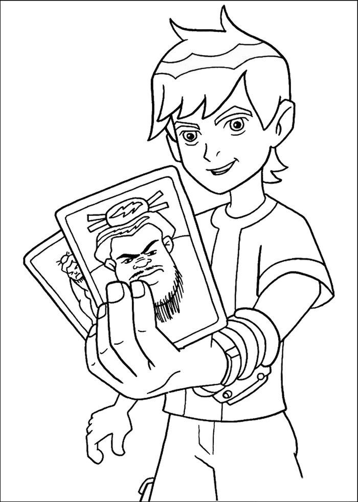 Ben Game Cursing Coloring Pages