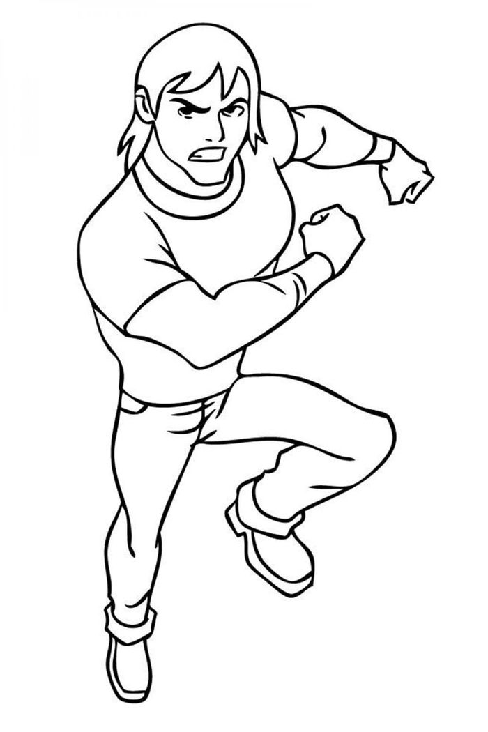 Ben Kevin Coloring Pages