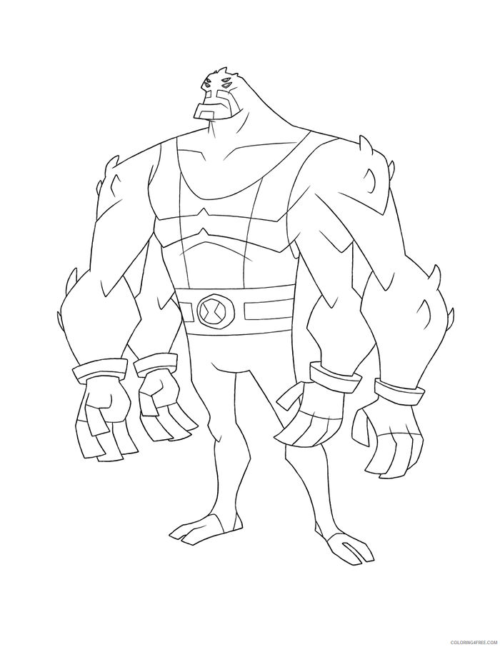 Ben Monster Four Arms Coloring Pages