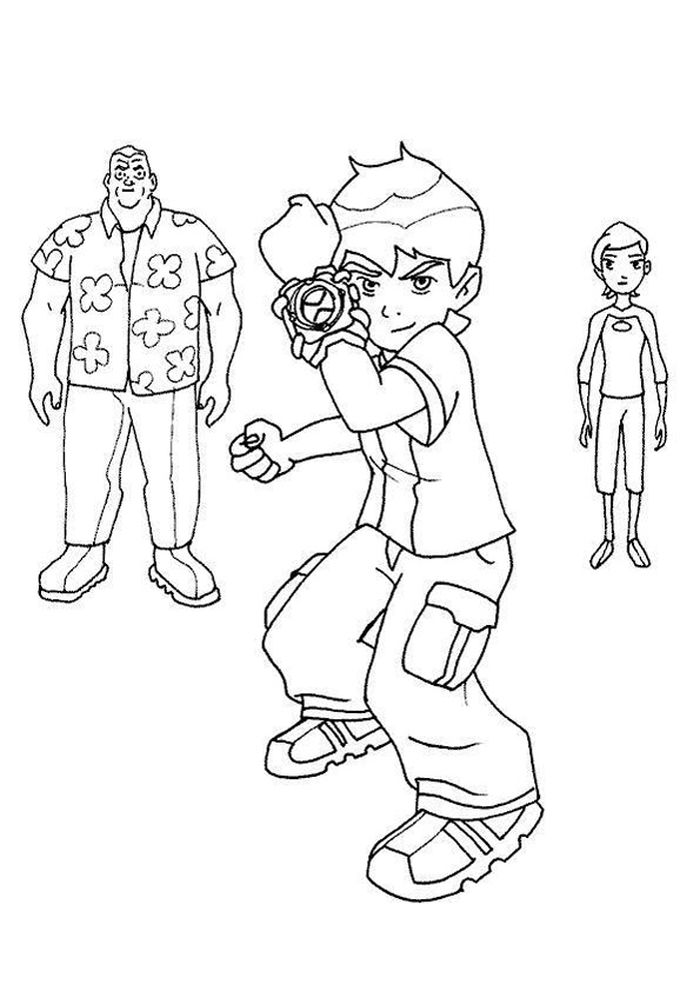 Ben Omnitrix Coloring Pages