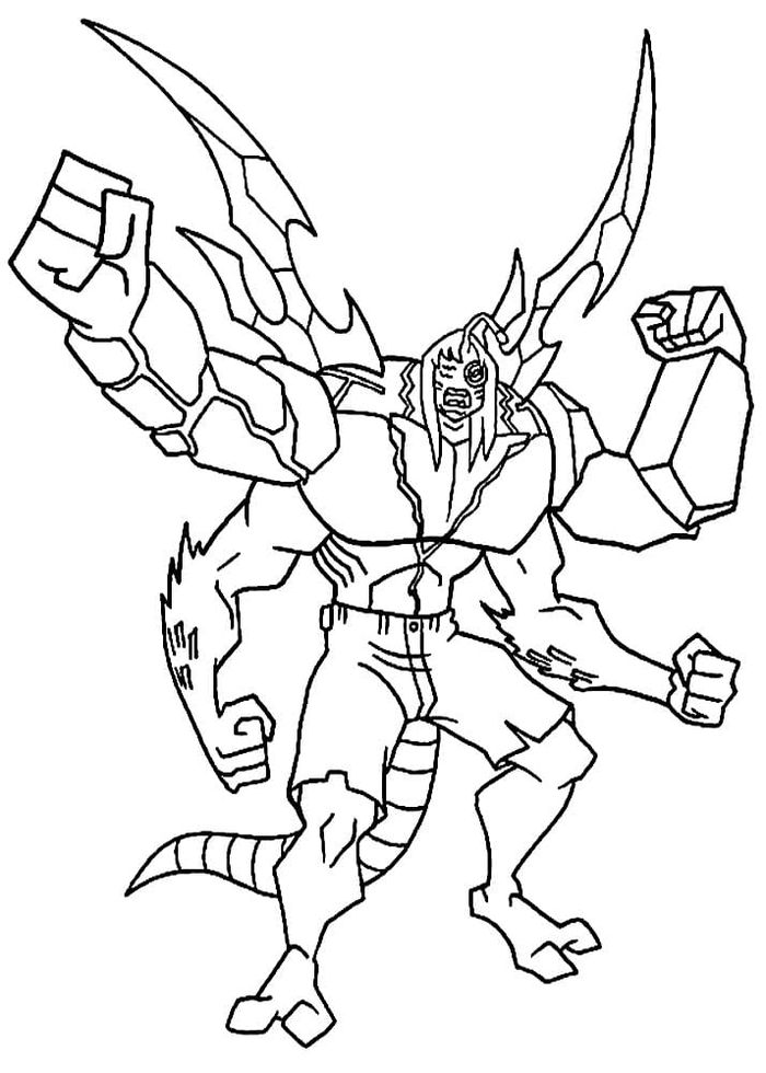 Ben Omniverse Coloring Pages