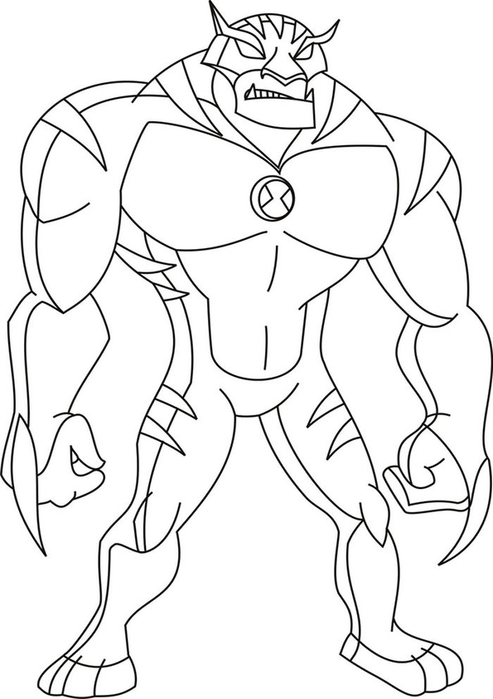 Ben Ultimate Alien Coloring Pages