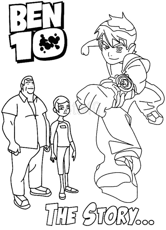 Ben Watch Only Coloring Pages