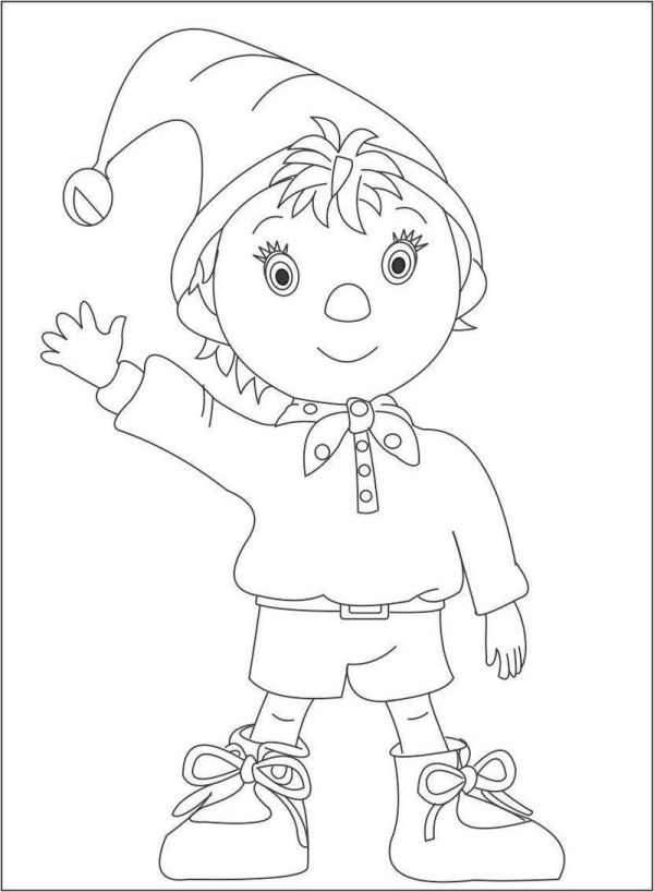 Best Noddy coloring sheet for small children