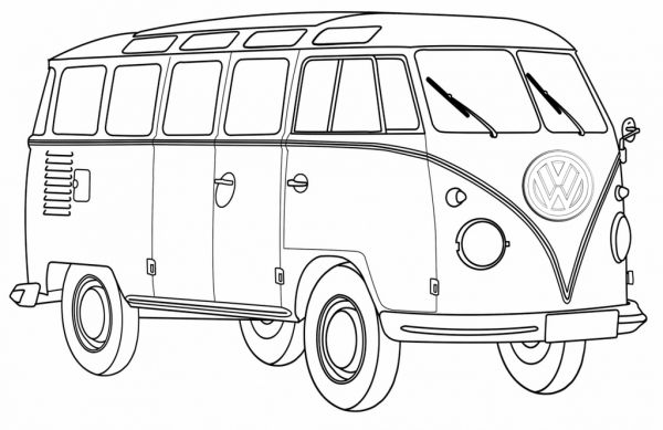 Best Volkswagen Bus Coloring Pages
