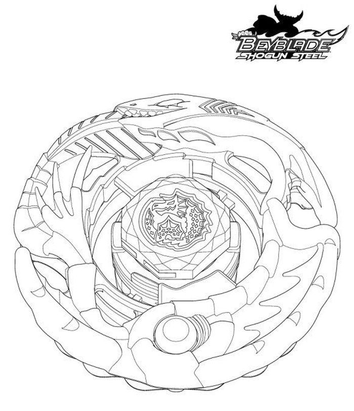 Beyblade Coloring Pages For Kids