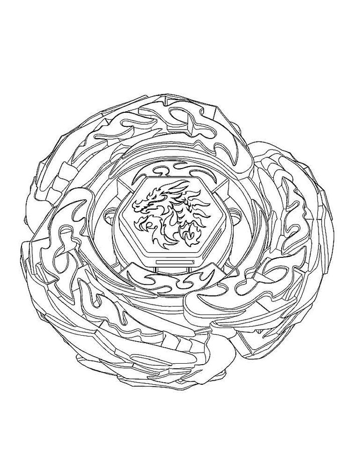 Beyblade Coloring Pages Free