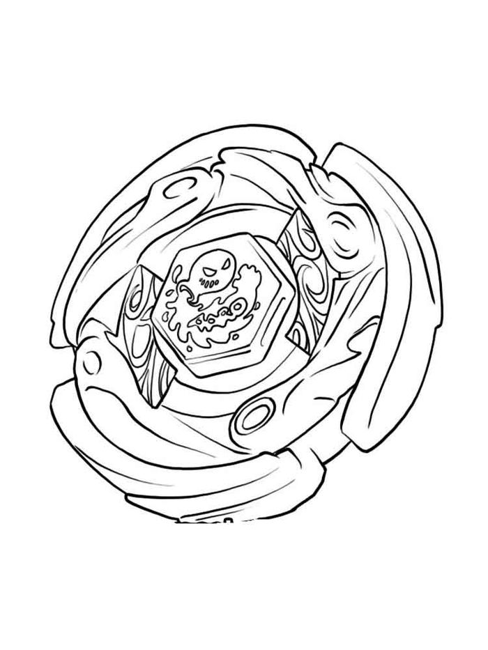 Beyblade Coloring Pages L Drago
