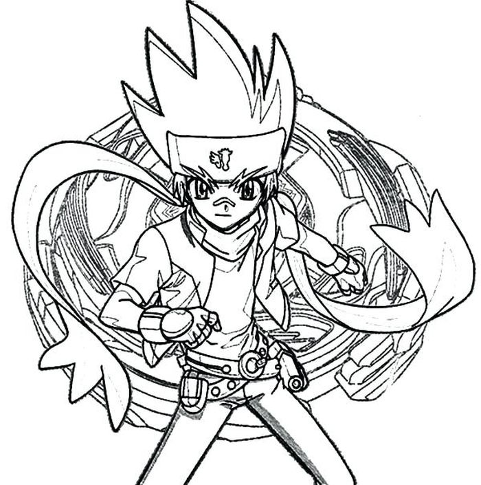 Beyblade Coloring Pages Metal Masters
