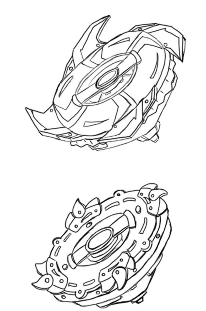 Beyblade Coloring Pages Printable