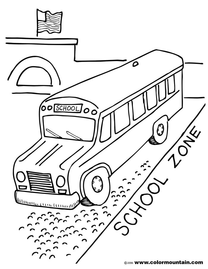 Big Bus Coloring Pages