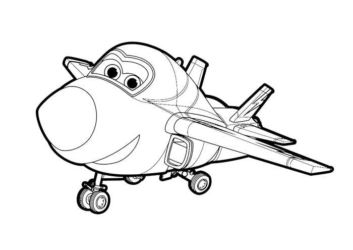 Big Wing From Super Wings Coloring Page