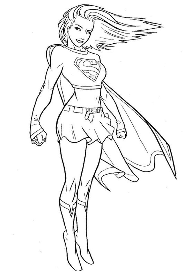 Birthday Mom Coloring Pages Supergirl