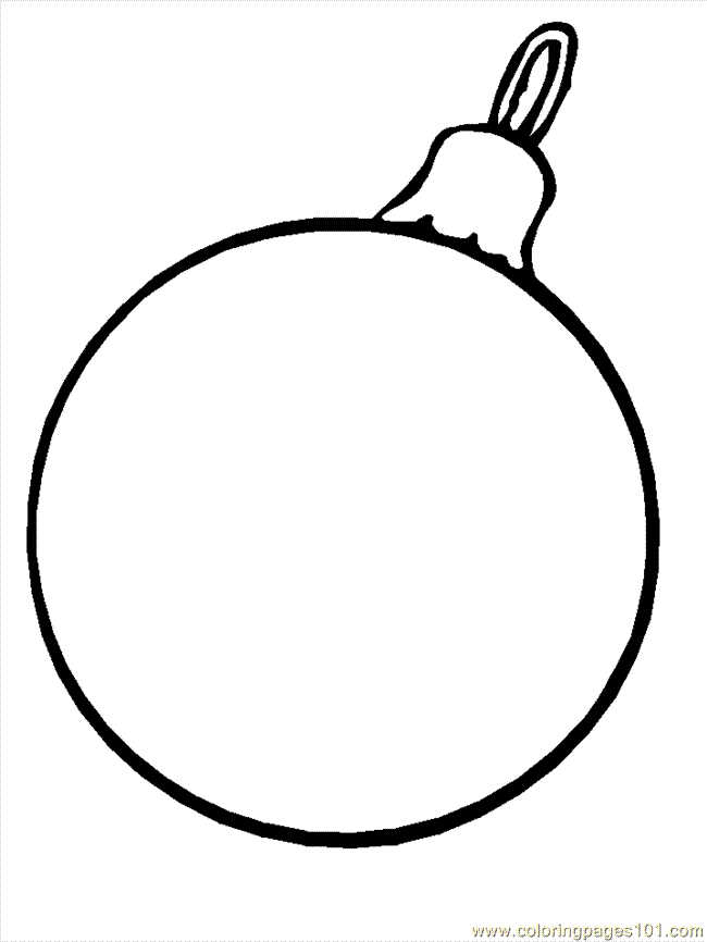 Blank Christmas Ornament Coloring Page Design Your Own