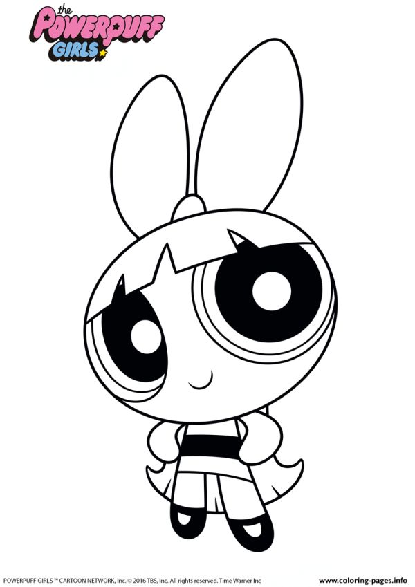 Blossom From Ppg Powerpuff Girls Coloring Pages Printable